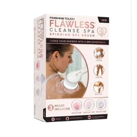 NWT Finishing Touch Flawless Cleanse Spa Spinning Body Brush - Picture 3 of 3